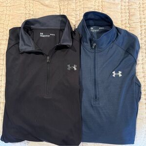 Mens Large Under Armour Loose 1/4 zip pullovers